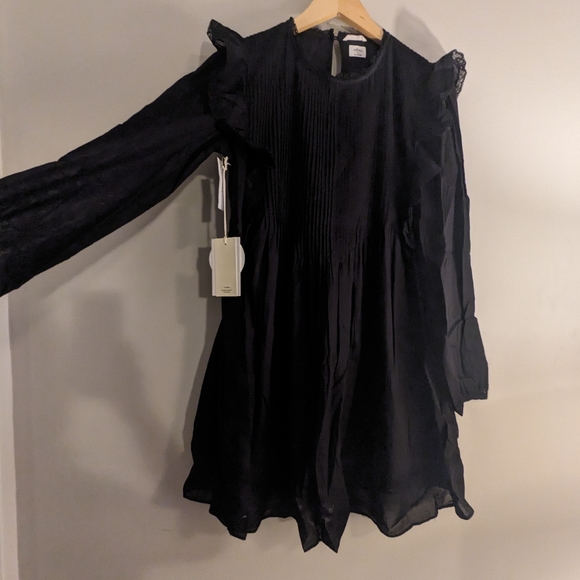 Aritzia Wilfred La Boheme Elia long sleeved ruffle dress - Picture 7 of 7